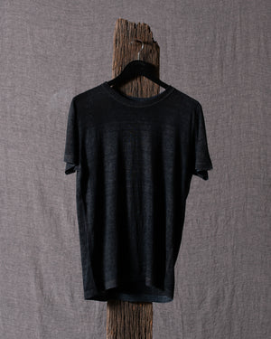 Man Short Sleeves Linen T Shirt N/Carruba