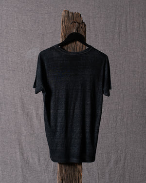 Man Short Sleeves Linen T Shirt N/Carruba