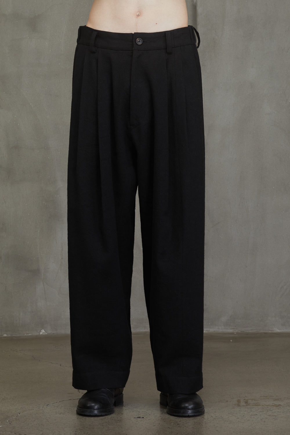 Drop Crotch Wide Leg Trousers