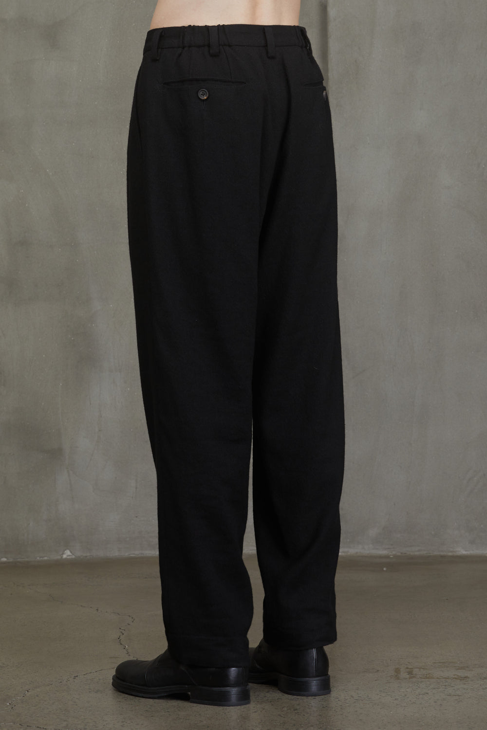 Straight Leg Front Pleats Trousers