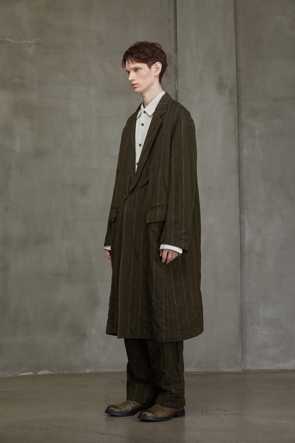 Notch Collar Long Coat