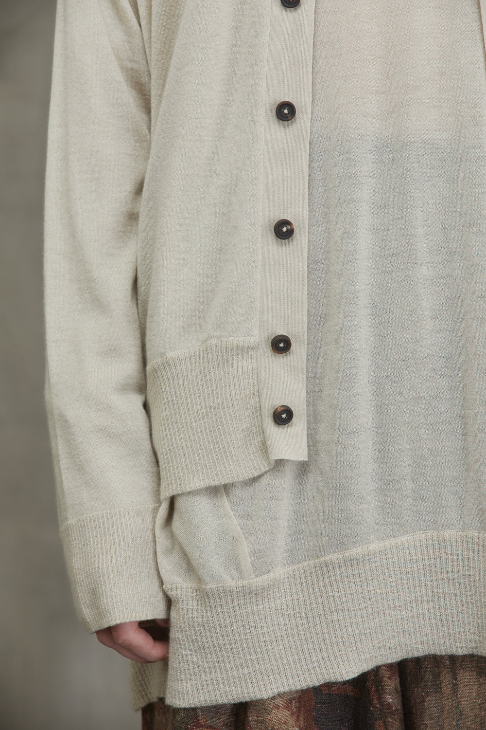 Ultra Light Weight Cardigan Beige