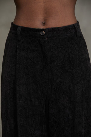 Extra Long Straight Trousers Black