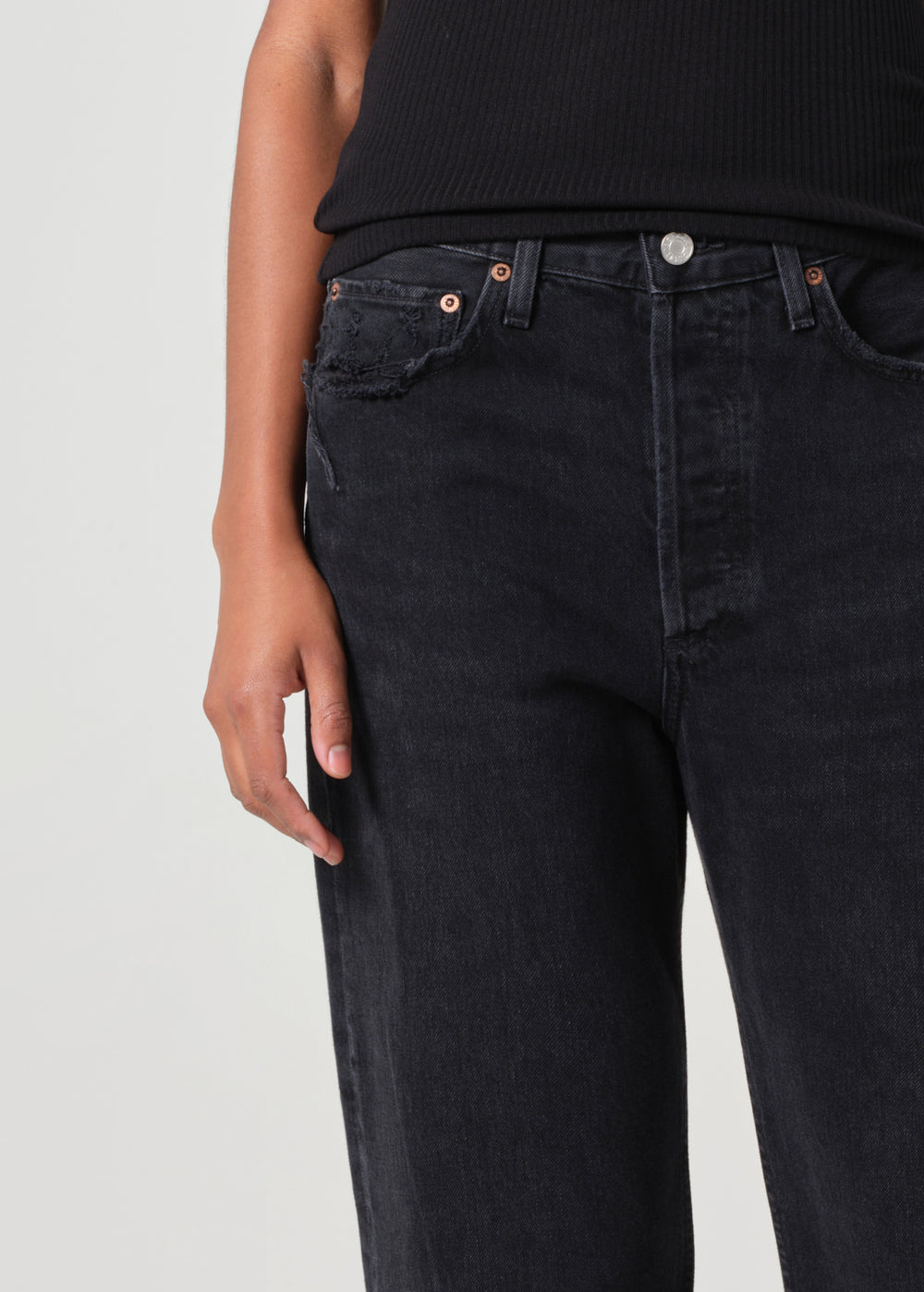 90's Mid Rise Loose Jean Tar