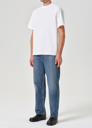 Asha Mock Neck Tee White