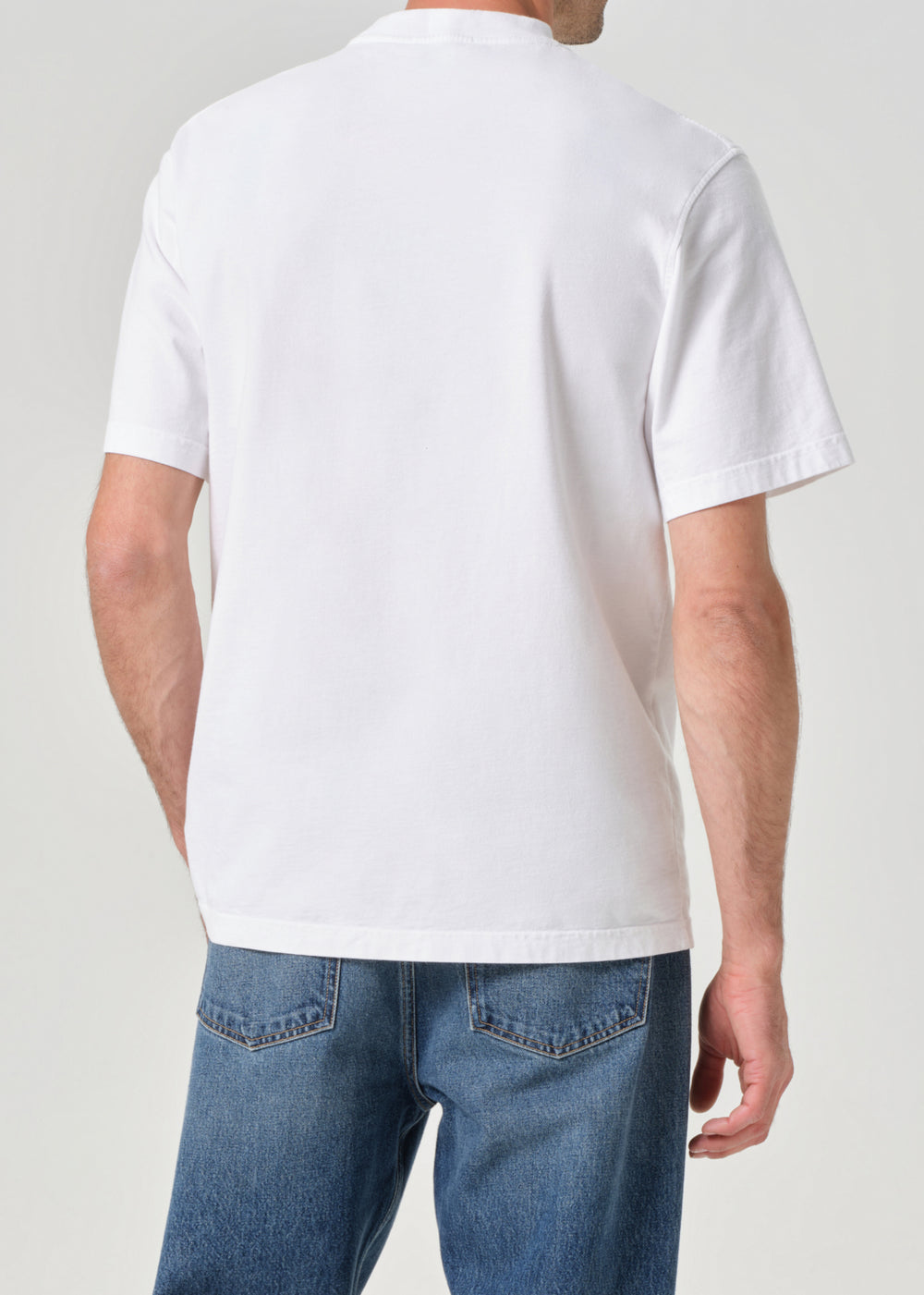 Asha Mock Neck Tee White