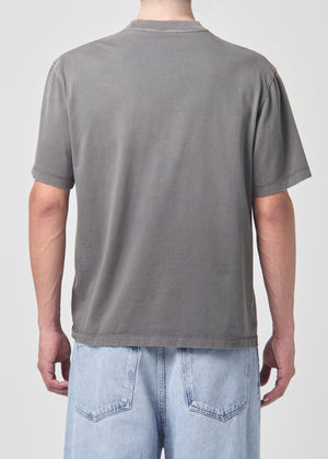 Asha Mock Neck Tee Flint