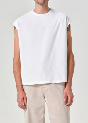 Leonard Sleeveless Tee White