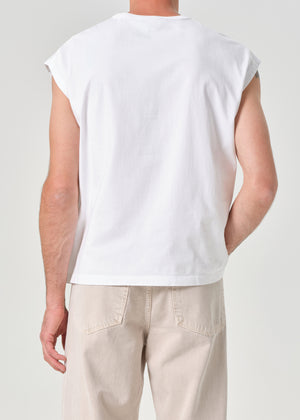 Leonard Sleeveless Tee White