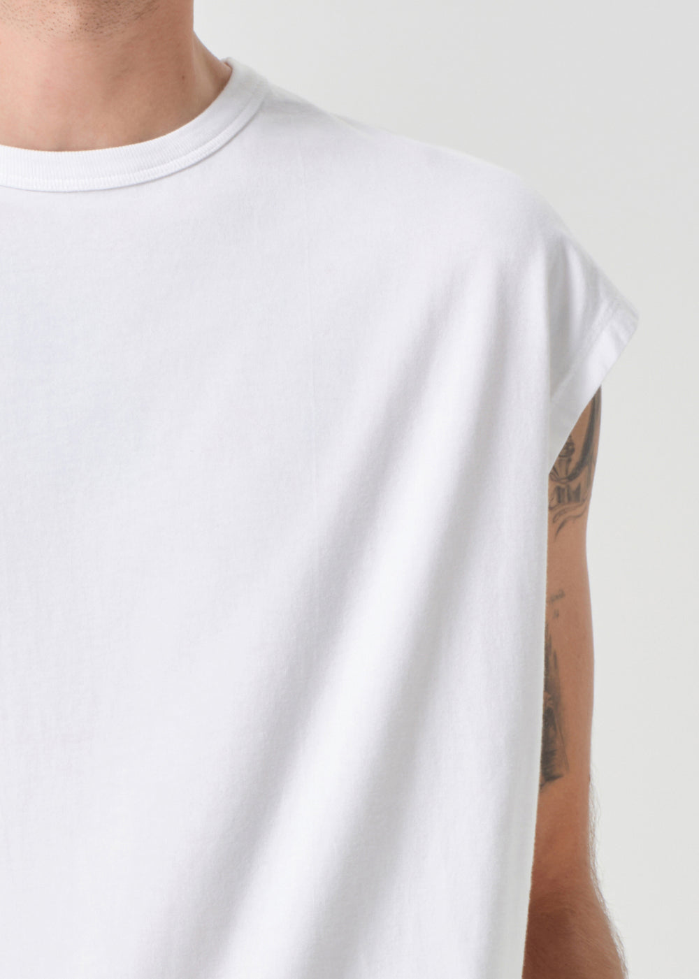 Leonard Sleeveless Tee White