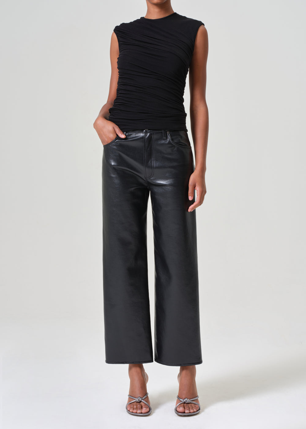 Ren Leather High Rise Wide Leg Detox