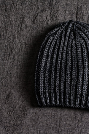 Unisex Corn Cob Stitch Beanie Nero