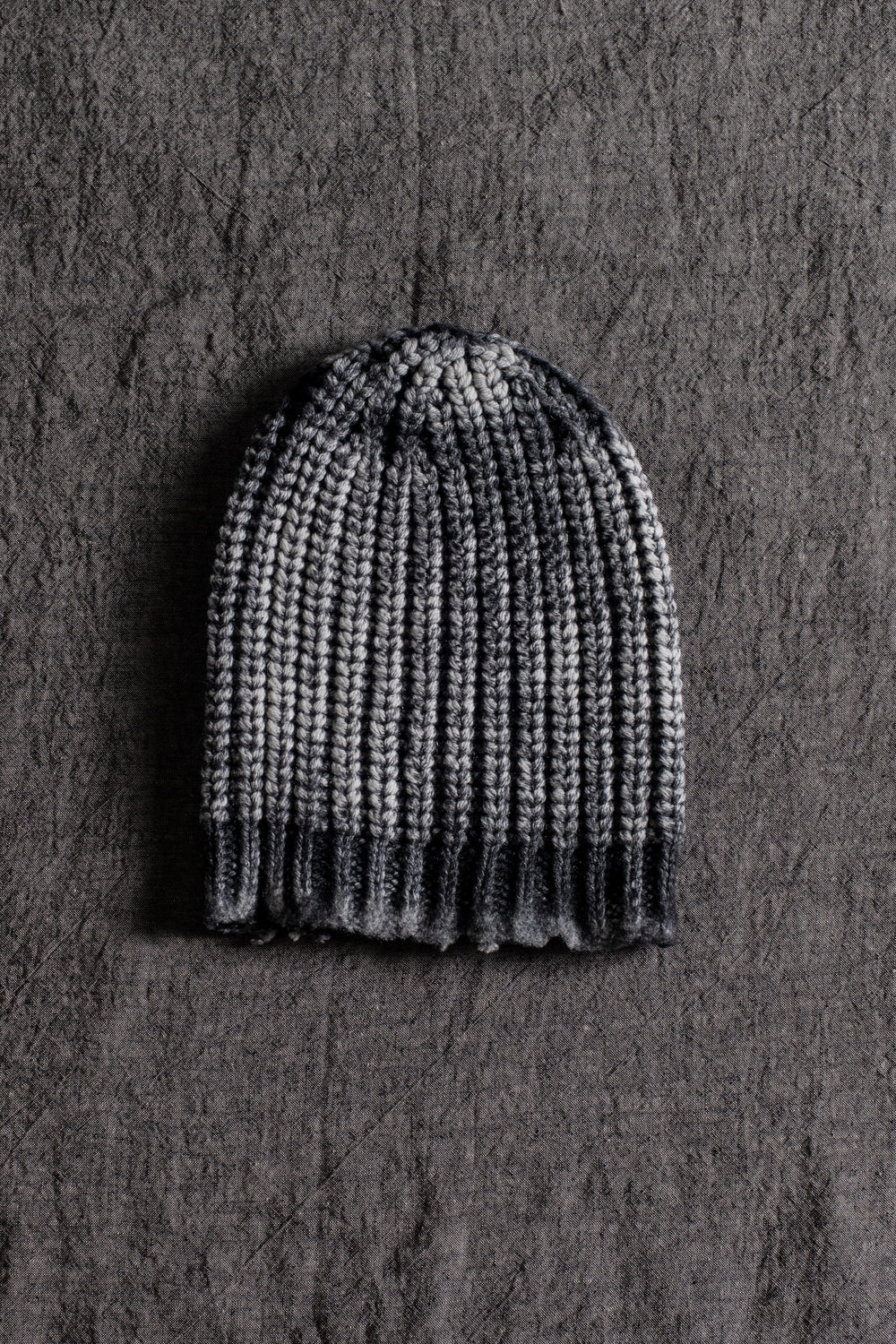 Unisex Corn Cob Stitch Distressed Beanie Husky