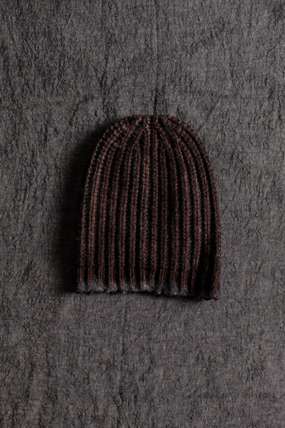 Unisex Corn Cob Stitch Distressed Beanie N/Brownie