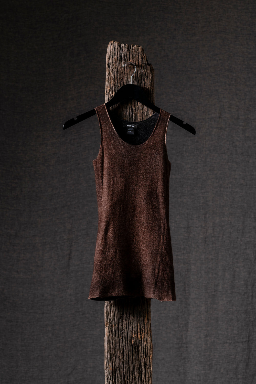 Woman Reversible Stretch Tank Top N/Brownie