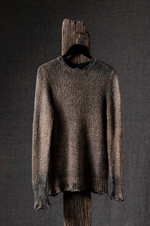 Man Brushed Cotton Pullover N/Taupe