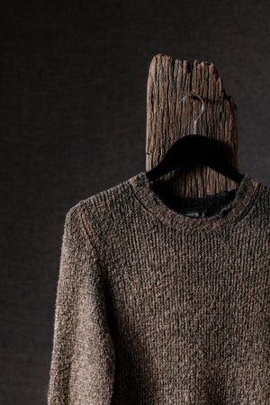 Man Brushed Cotton Pullover N/Taupe