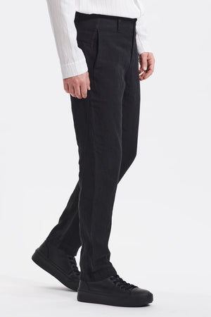 Linen Trousers Black CFUTRTD130-U10