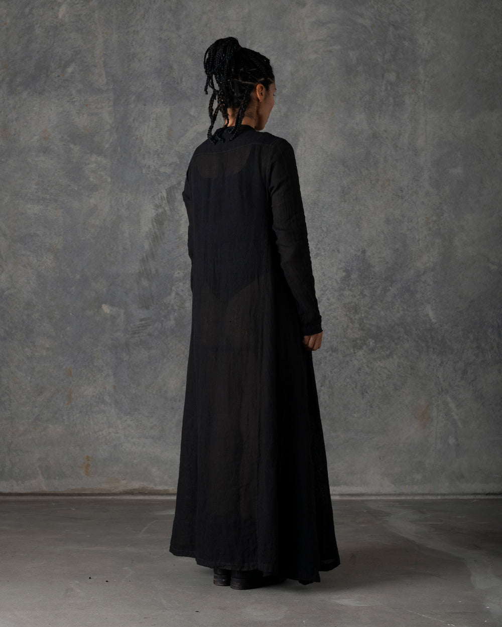 Long Shirt Dress Carbon T-200