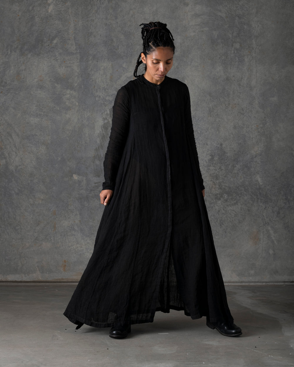 Long Shirt Dress Carbon T-200