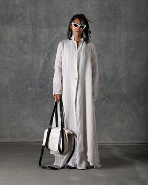 Unlined Long Duster Off White T-200