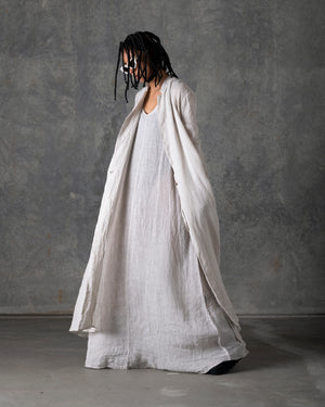 Unlined Long Duster Off White T-200