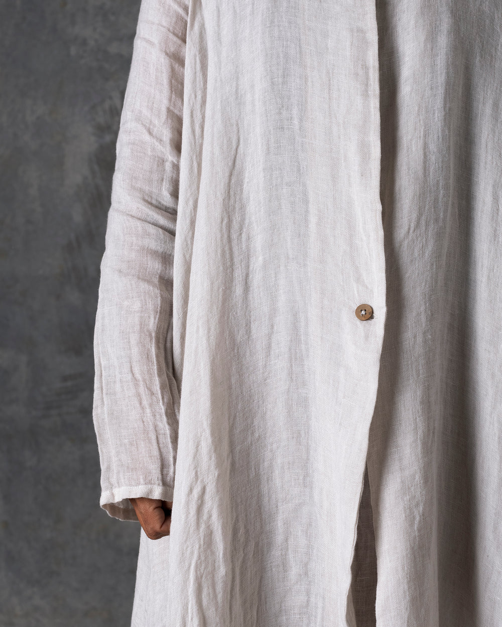 Unlined Long Duster Off White T-200