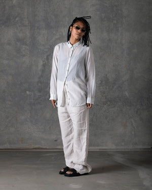 Silk Cotton Collar Shirt Off White T-205