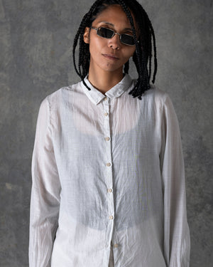 Silk Cotton Collar Shirt Off White T-205