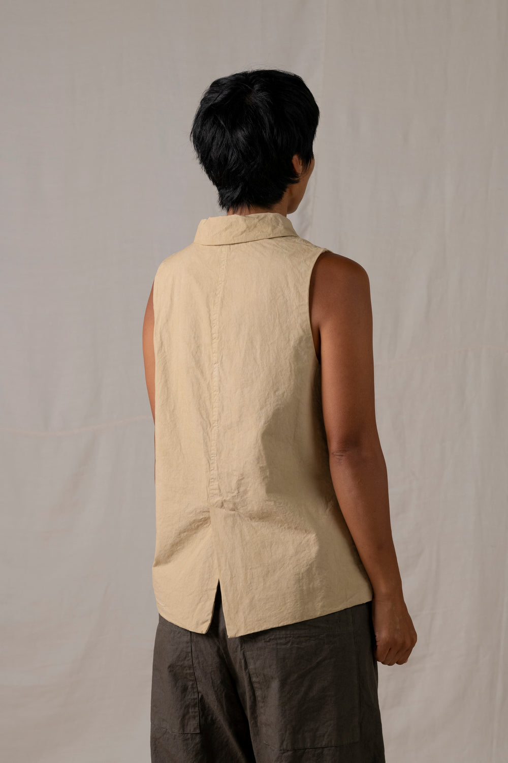 Sleeveless Blazer CC Cream