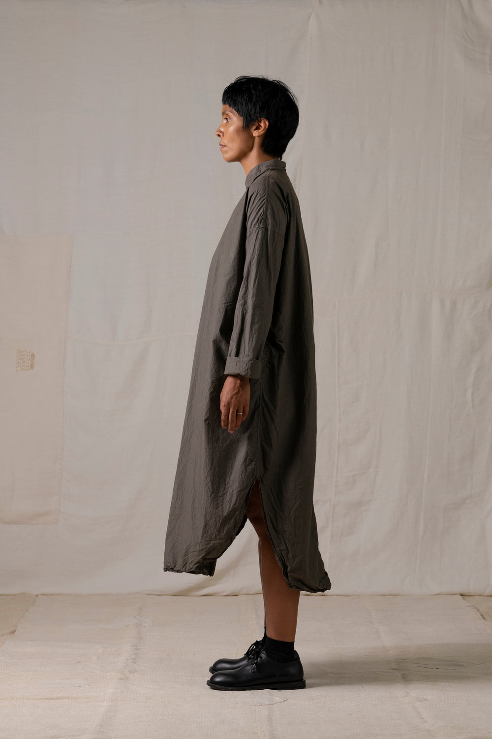 Long Shirt Dress TC Antracite