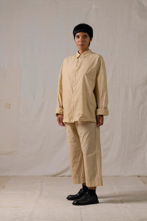 Unisex Collar Shirt TC Cream