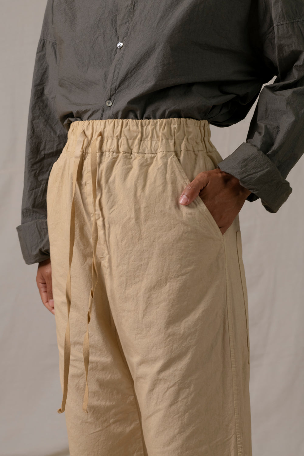 Wide & Short Trousers CC Cream