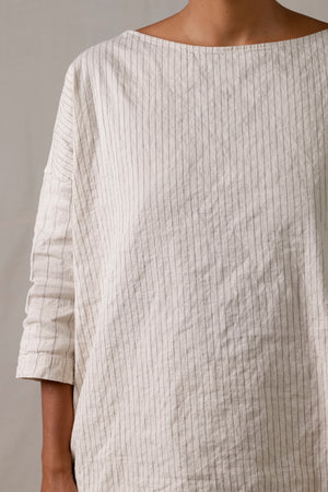 Pinstriped Tunic Natural