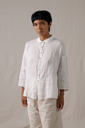 Short Collar Shirt LL Milk