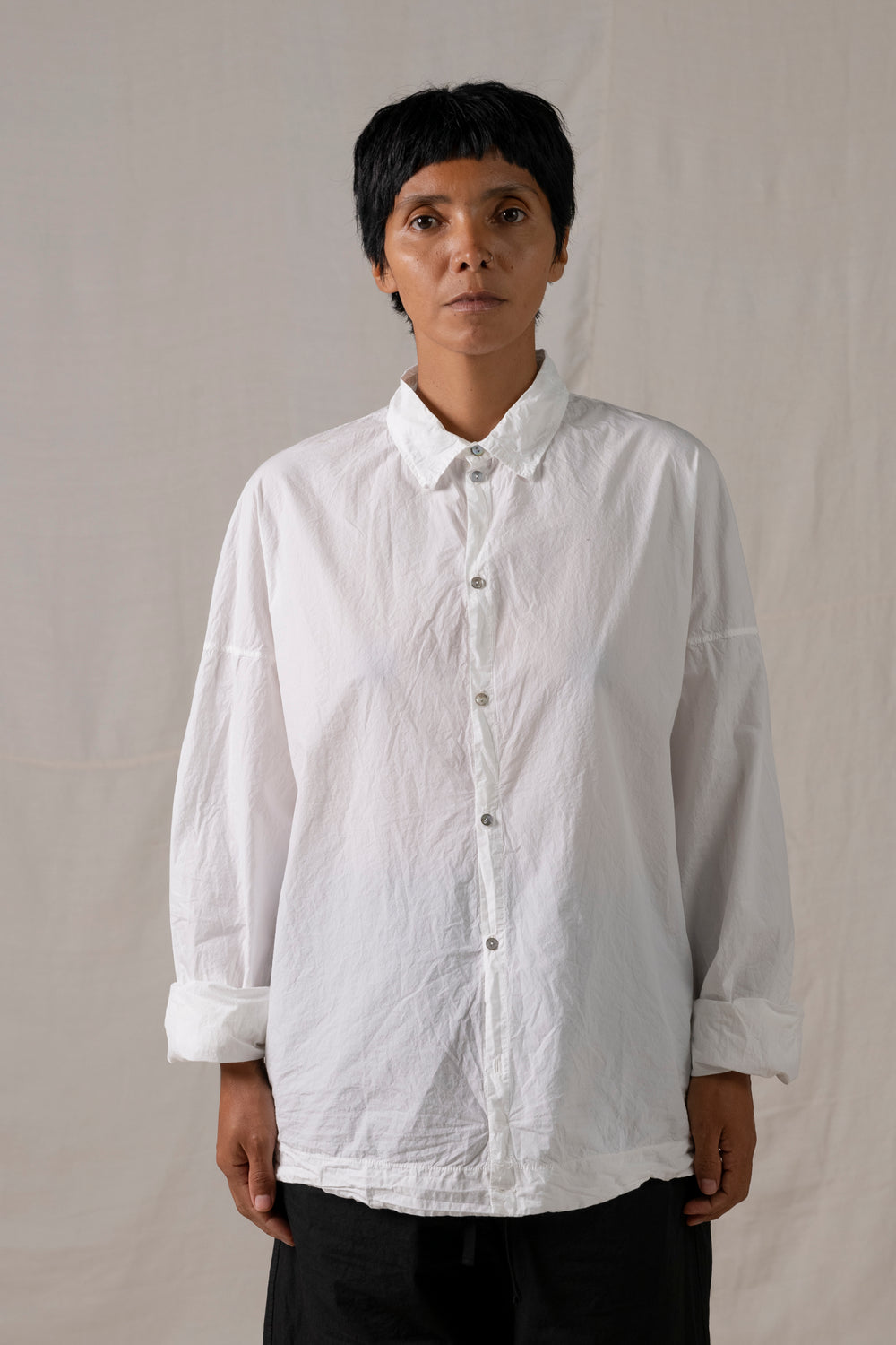 Unisex Collar Shirt TC Milk