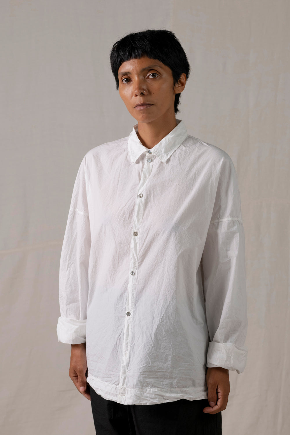 Unisex Collar Shirt TC Milk