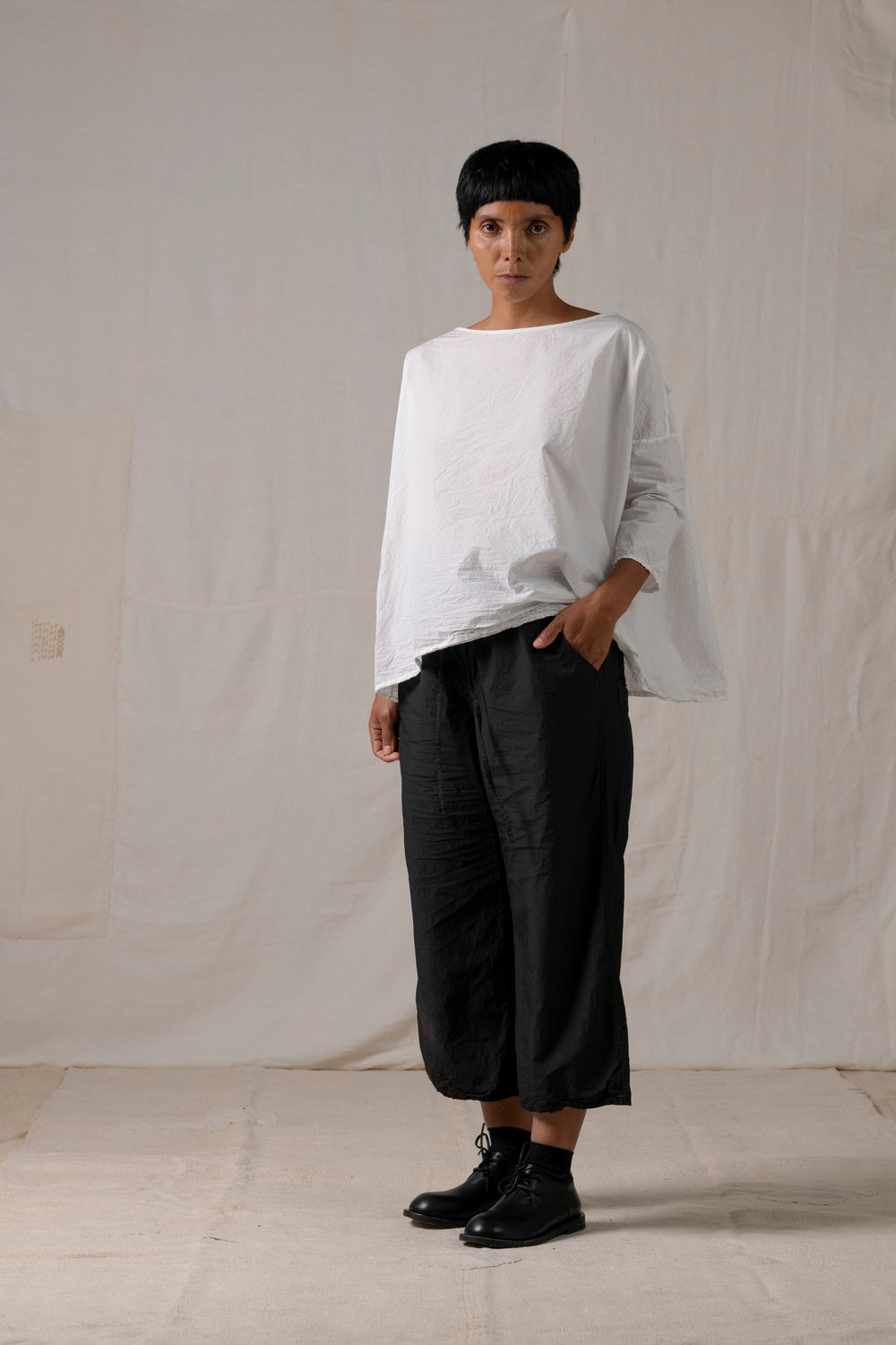 Wide & Short Trousers TC Black