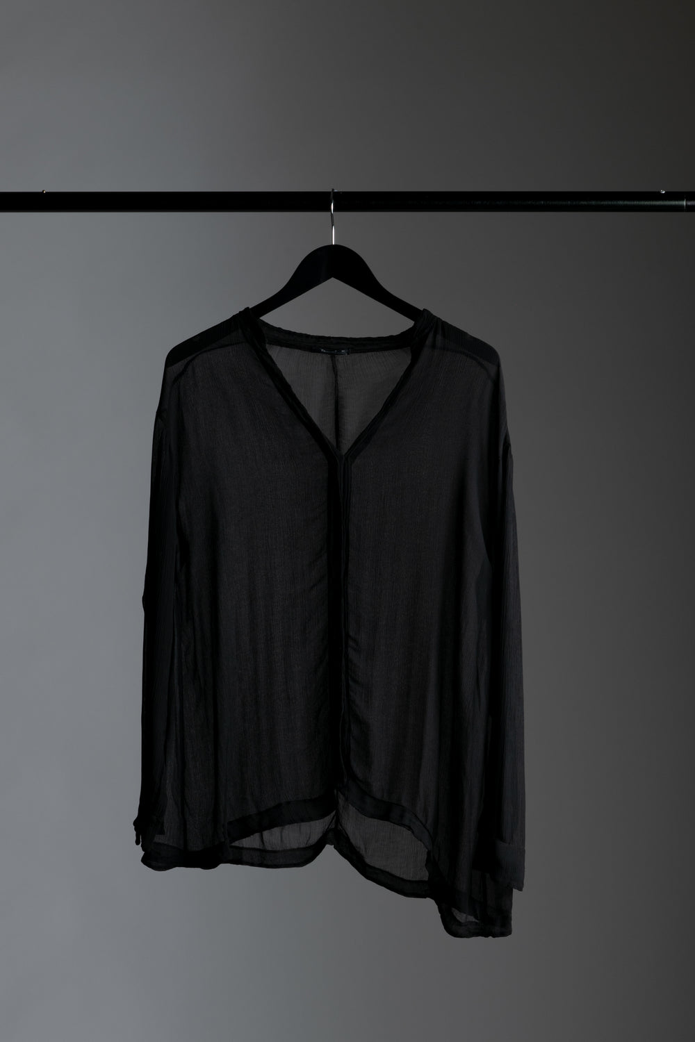 Viscose Crepe Shirt Black CFDTRWS286-10