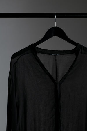 Viscose Crepe Shirt Black CFDTRWS286-10