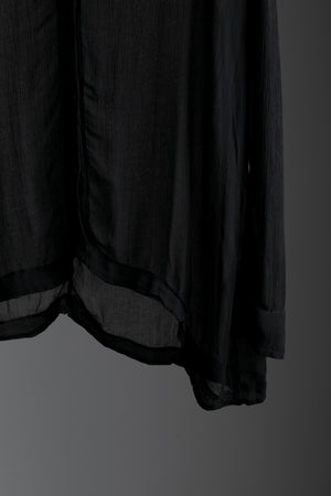 Viscose Crepe Shirt Black CFDTRWS286-10