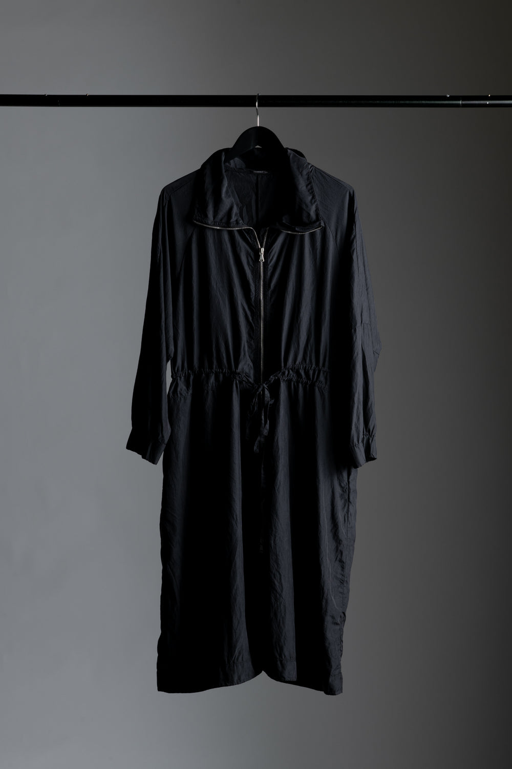 Silk Coat w/ Tie Black CFDTRWV311-10