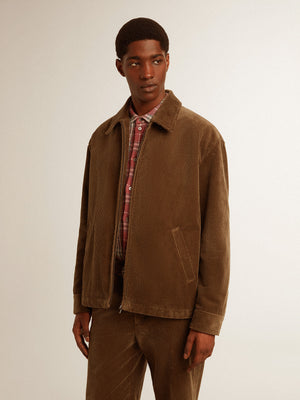 Journey M's Coach Jacket Luther Corduroy Dark Kalamata