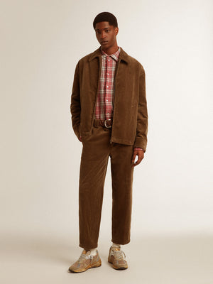 Journey M's Coach Jacket Luther Corduroy Dark Kalamata