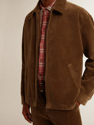 Journey M's Coach Jacket Luther Corduroy Dark Kalamata