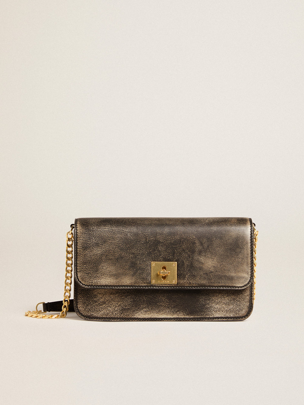 Gioia Bag Distressed Bull Leather Bag