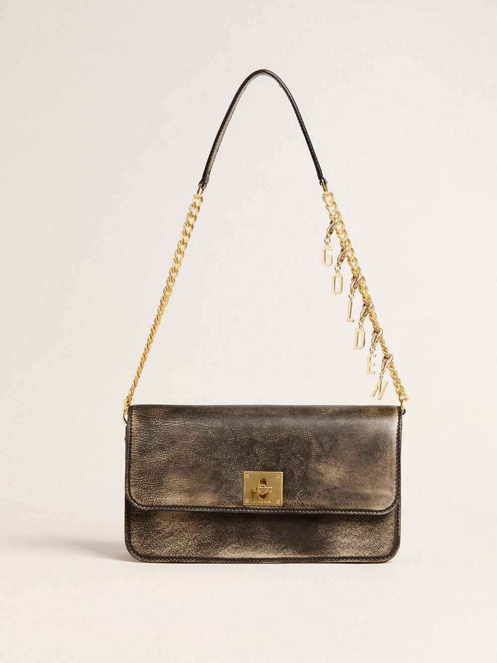 Gioia Bag Distressed Bull Leather Bag