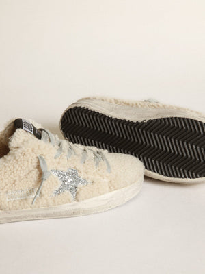 Super Star Shearling Woman - Beige/ Silver