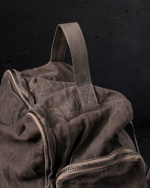 Leather Weekend Backpack Taupe