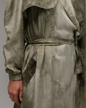 Trench Coat Silk Military WX24S1500HABOMTN